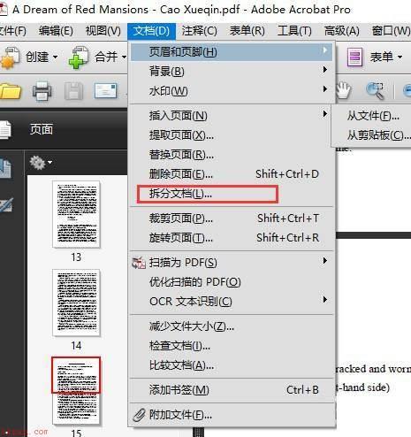 Adobe Acrobat如何拆分文档-Adobe Acrobat拆分文档的方法