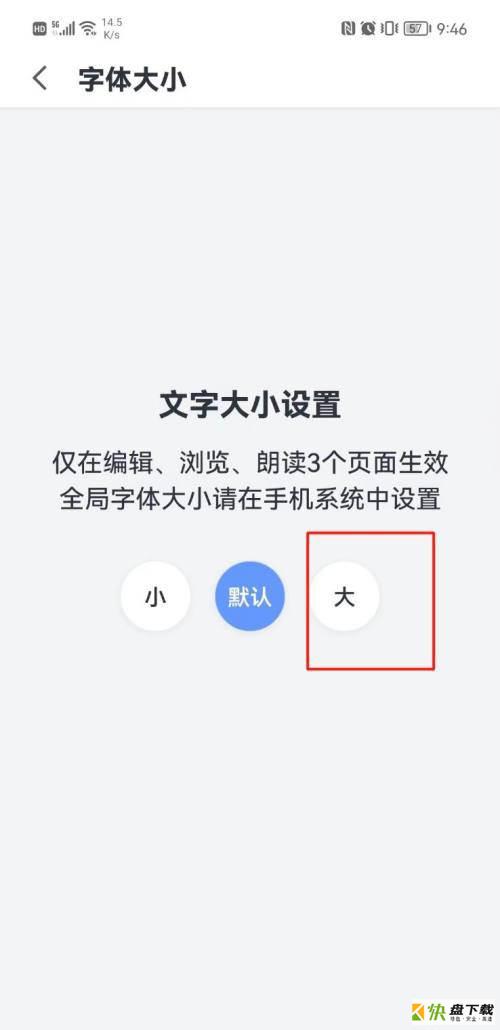 设置字体大小