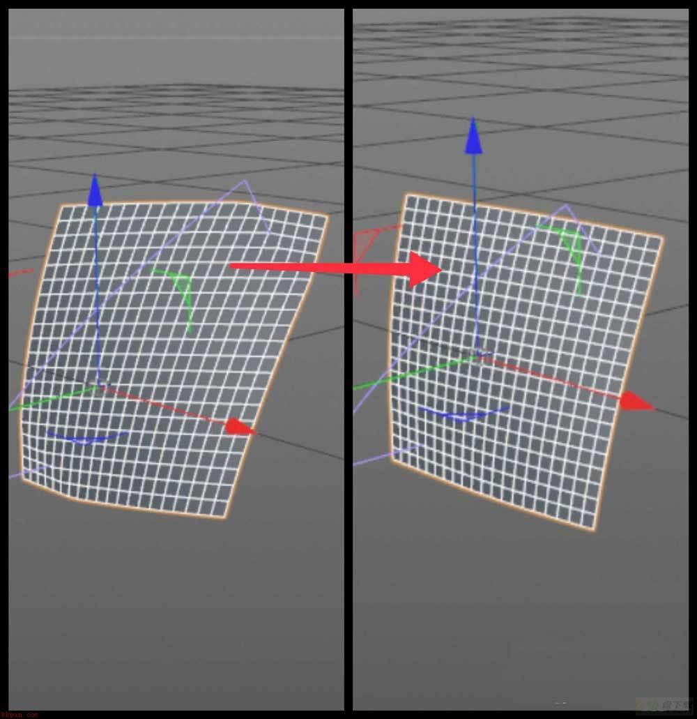 c4d为什么扭曲后形状也变了? C4D扭曲平面时不产生较大变形的技巧