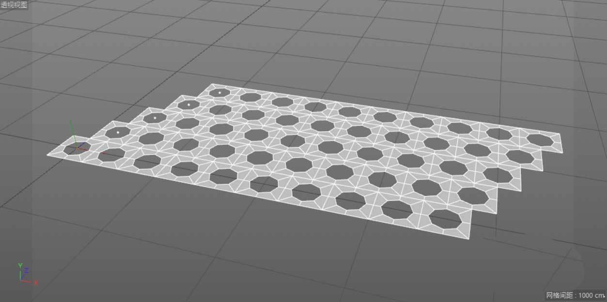 c4d网格平面模型怎么建模? C4D制作规则的网格平面的教程