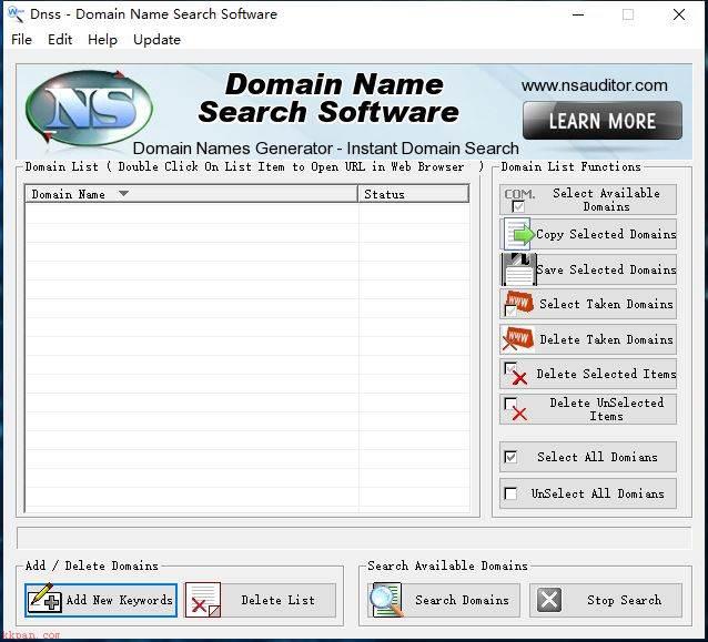 如何永久激活DNSS Domain Name Search Software 附注册机