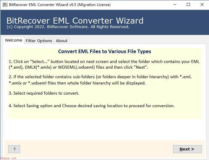 怎么永久激活BitRecover EML Converter Wizard 附激活补丁下载