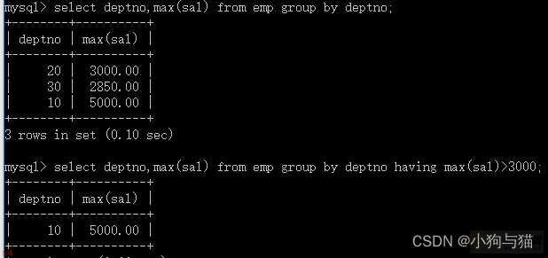 数据库mysql学习笔记