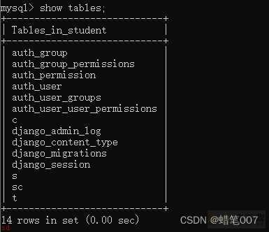 MySQL数据库自动生成Models文件导入Django