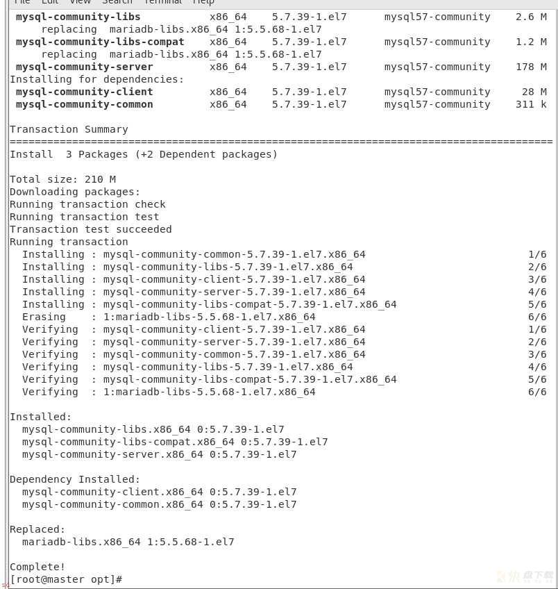 Linux中安装MySQL