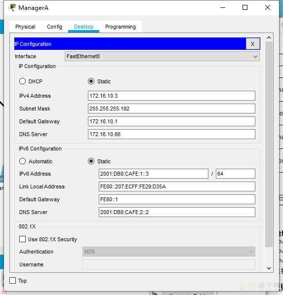 5.cisco思科模拟器ipv4和ipv6编址题目练习