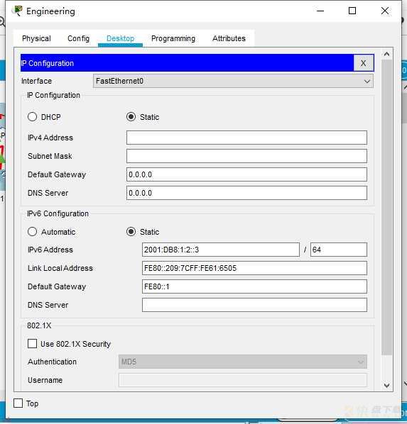 5.cisco思科模拟器ipv4和ipv6编址题目练习