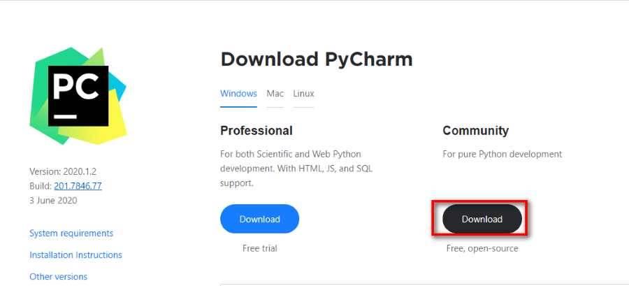 PyCharm社区版安装教程和环境配置及使用
