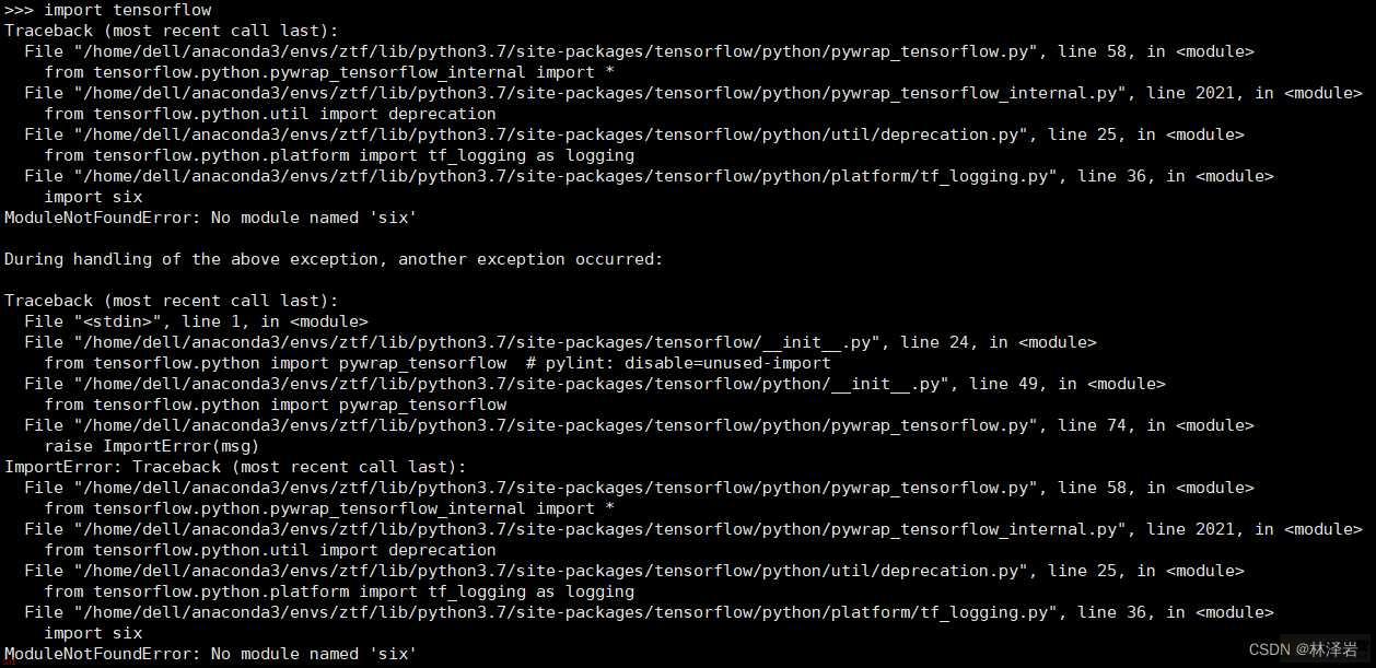配置python3.7.6+tensorflow-gpu1.13.2虚拟环境