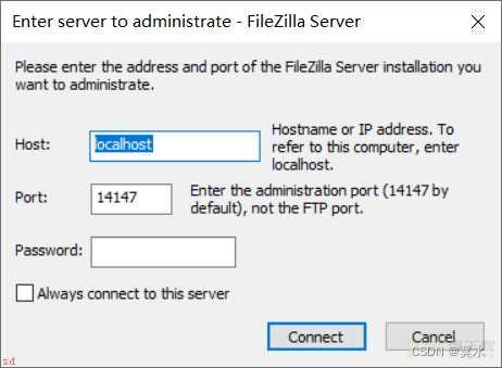 Windows下搭建FTP服务，FileZilla-Server