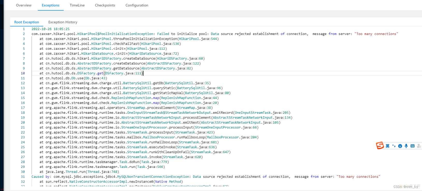 flink任务启动抛出mysql数据库连接过多异常message-from-server:“Too-many-connections“解决办法