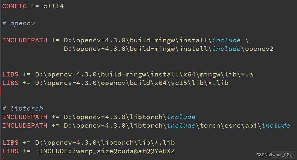 Win10下Qt配置opencv/libtorch闭坑总结