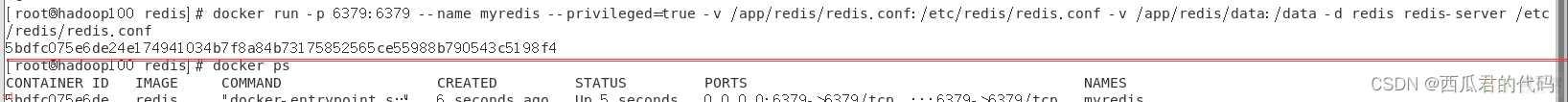 docker安装redis