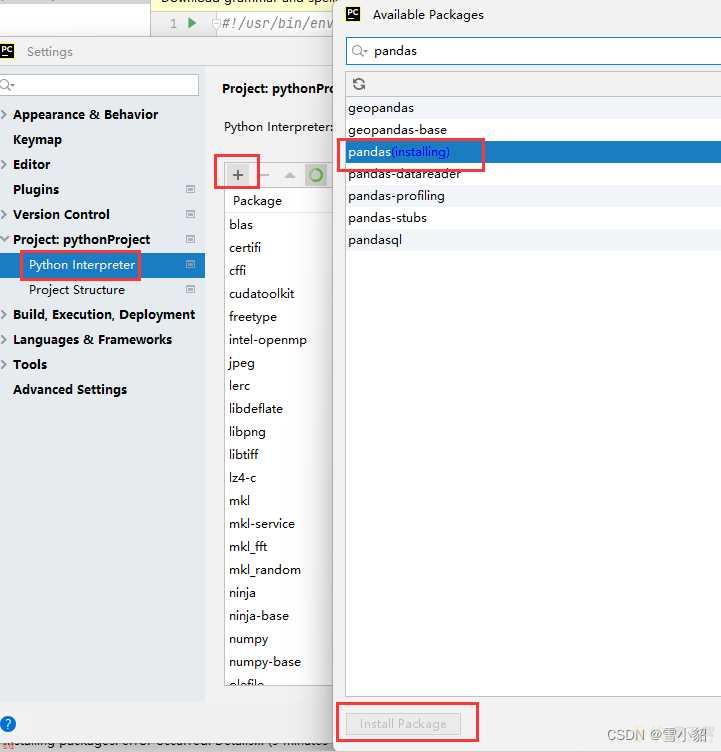 pycharm安装-pandas-库时出现-error-occurred-when-installing-package-“pandas“以及解决办法